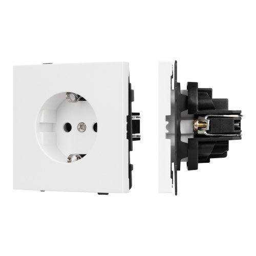Механизм электрической розетки SCT-TENDO-MEU1-PL-WH (230V, 16A) (Arlight, Белый)