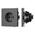 Механизм электрической розетки SCT-TENDO-MEU1-SFPL-GR (230V, 16A) (Arlight, Матовый графитовый)