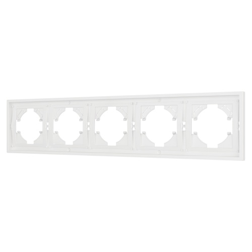 Рамка пластиковая FRM-TENDO-SFPL-5-WH (Arlight, Матовый белый)
