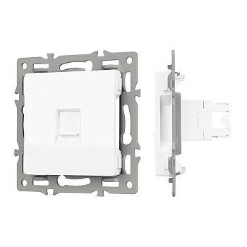 Механизм компьютерной розетки SCT-MPC1-PL-WH (RJ-45, CAT6) (Arlight, -)