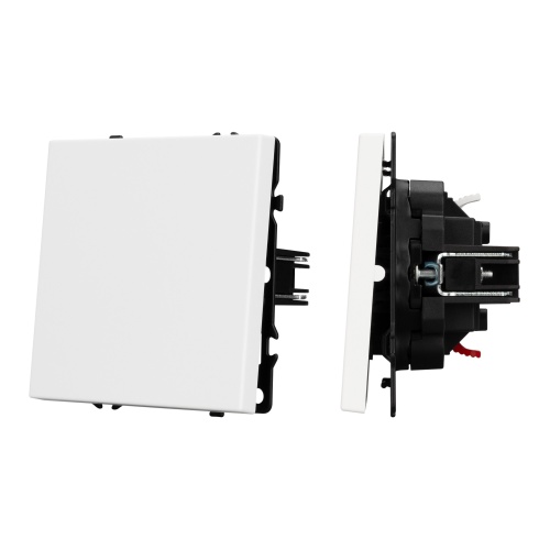 Механизм звонкового выключателя SWT-NOBE-MKR1-SFPL-L-WH (230V, 10A) (Arlight, Белый кварц)