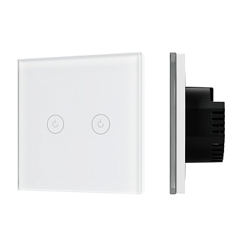 Выключатель сенсорный SWT-OMALI-S02-ZB-WH (250V, 10A, Zigbee) (Arlight, Стекло)