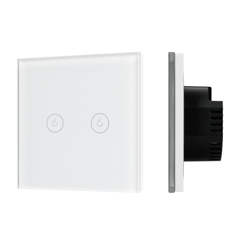 Выключатель сенсорный SWT-OMALI-S02-ZB-WH (250V, 10A, Zigbee) (Arlight, Стекло)