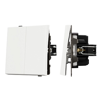 Механизм выключателя управления шторами SWT-TENDO-MKR2-SFPL-WH (230V, 10A) (Arlight, Матовый белый)