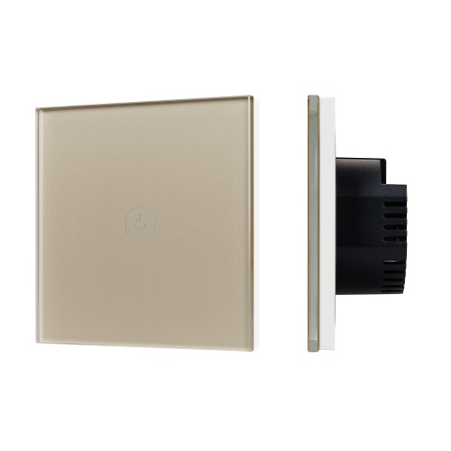 Выключатель сенсорный SWT-OMALI-S01-ZB-GD (250V, 10A, Zigbee) (Arlight, Стекло)