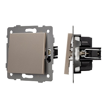 Механизм выключателя одноклавишный проходной SWT-MKP1-PL-GD-V (250V, 10A) (Arlight, -)