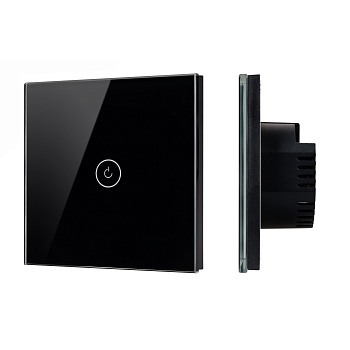 Выключатель сенсорный SWT-OMALI-S01-ZB-BK (250V, 10A, Zigbee) (Arlight, Стекло)