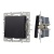 Механизм выключателя одноклавишный проходной SWT-MKP1-PL-BK (250V, 16A) (Arlight, -)