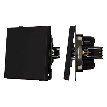 Механизм звонкового выключателя SWT-TENDO-MKR1-SFPL-BK (230V, 10A) (Arlight, Матовый черный)