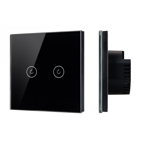 Выключатель сенсорный SWT-OMALI-S02-ZB-BK (250V, 10A, Zigbee) (Arlight, Стекло)