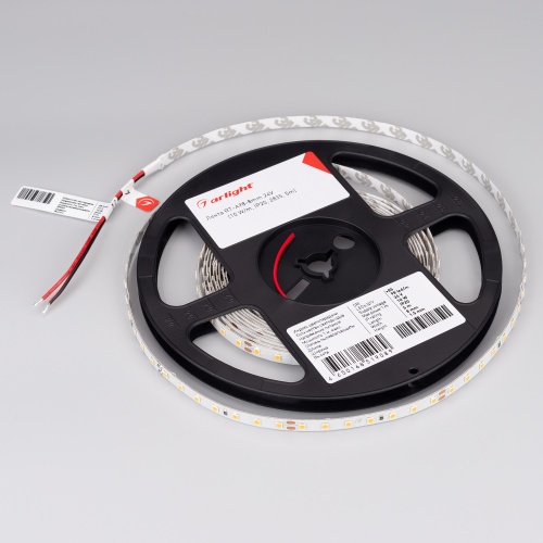Лента RT-A98-8mm 24V Warm3000 (10 W/m, IP20, 2835, 5m) (Arlight, Открытый)
