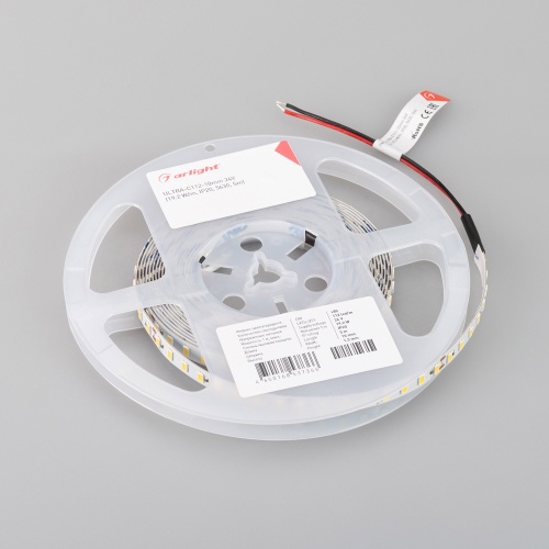 Лента ULTRA-C112-10mm 24V Warm2700 (19.2 W/m, IP20, 5630, 5m) (Arlight, высок.эфф.160 лм/Вт)