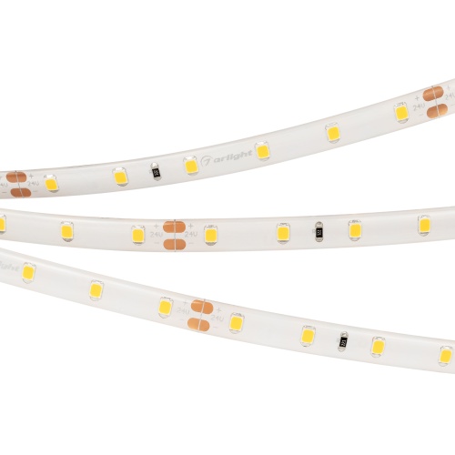 Лента герметичная RTW-SE-A60-8mm 24V White6000 (4.8 W/m, IP65, 2835, 5m) (Arlight, 4.8 Вт/м, IP65)