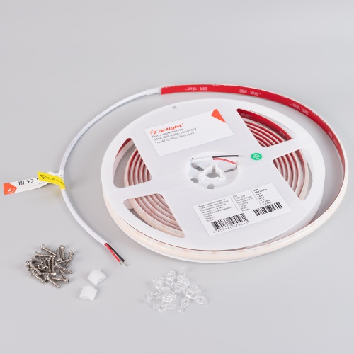 Лента герметичная RTW-SEW-A308-10mm 24V Warm2400 (14 W/m, IP65, 2835, 5m) (Arlight, 5 лет)