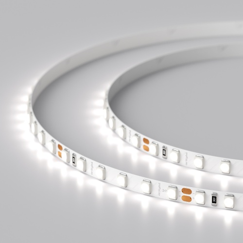 Лента RT 2-5000 24V White6000 5mm 2x (3528, 600 LED, LUX) (Arlight, 9.6 Вт/м, IP20)