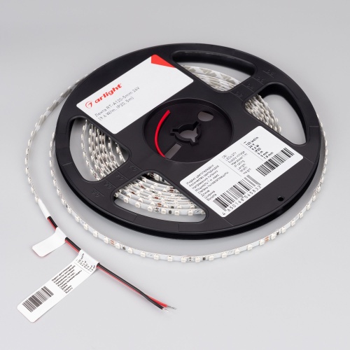 Лента RT-A120-5mm 24V Red (9.6 W/m, IP20, 2835, 5m) (Arlight, 9.6 Вт/м, IP20)