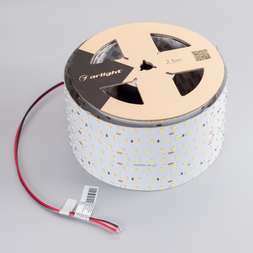 Лента S2-2500 24V Warm 2700K 85mm (2835, 560 LED/m, LUX) (Arlight, 40 Вт/м, IP20)
