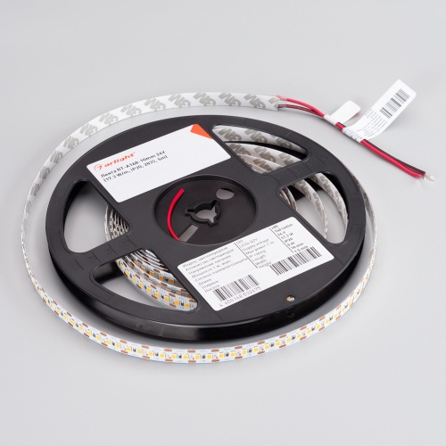 Лента RT-A168-10mm 24V Warm3000-CX2 (17.3 W/m, IP20, 2835, 5m) (Arlight, резка 2 светодиода)