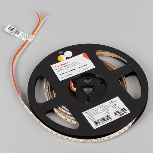 Лента RT-A240-8mm 24V Day-MIX (20 W/m, IP20, 5m) (Arlight, CRI>95)