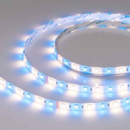 Лента RTW-SE-B60-10mm 24V RGBW-Warm (14.4 W/m, IP65, 5060, 5m) (Arlight, Открытый)