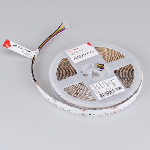 Лента CSP-X840-12mm 24V RGBW-MIX (16 W/m, IP20, 5m) (Arlight, RGB-CCT, RGB-MIX, RGB-White MIX)