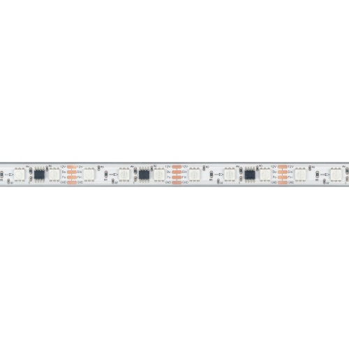 Лента герметичная SPI-PS-B60-12mm 12V RGB-PX3-BPT (12 W/m, IP67, 5060, 5m) (Arlight, бегущий огонь)
