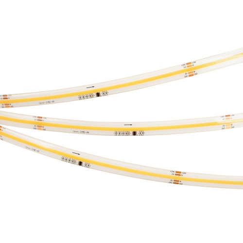 Лента герметичная SPI-COB-SE-X378-12mm 24V Warm2700-PX63-BPT (7 W/m, IP65, 5m) (Arlight, бегущий огонь)