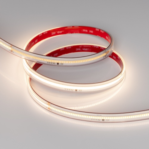 Лента герметичная SPI-COB-PS-X378-14mm 24V Warm3000-PX63-BPT (7 W/m, IP67, 5m) (Arlight, бегущий огонь)