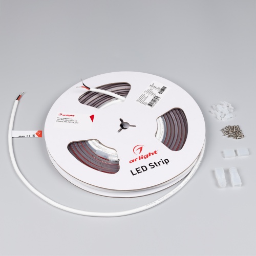 Светодиодная лента герметичная CSP-PFS-X320-10mm 24V Warm2400 (10 W/m, IP68, TWP100, 5m) (Arlight, -)