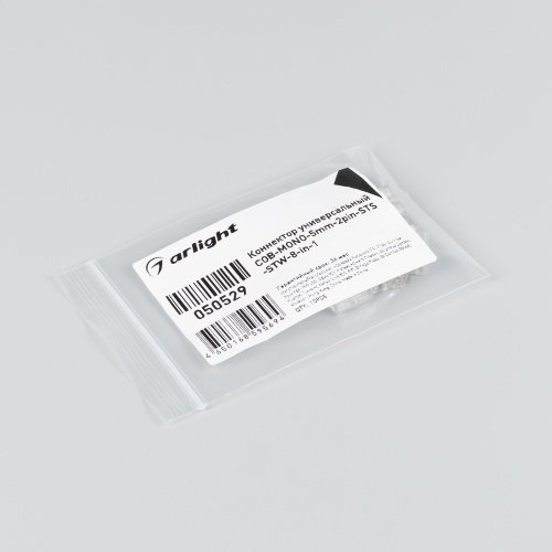 Коннектор универсальный COB-MONO-5mm-2pin-STS-STW-8-in-1 (Arlight, IP20 Пластик)