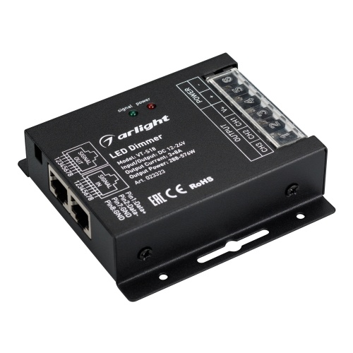 Диммер VT-S18-3x8A (12-24V, ПДУ Стик 12кн, RF) (Arlight, IP40 Металл, 3 года)