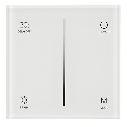 Панель SMART-P36-DIM-IN White (230V, 1.2A, TRIAC, Sens, 2.4G) (Arlight, IP20 Пластик, 5 лет)