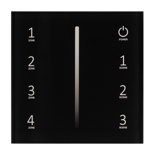 Панель SMART-P34-DIM-IN Black (230V, 0-10V, Sens, 2.4G) (Arlight, IP20 Пластик, 5 лет)