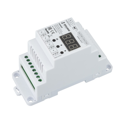 INTELLIGENT ARLIGHT Диммер SMART-DALI-104-62-ADDR-RGBW-DT6/DT8-PD-DIN White (12-48V, 4x5А) (IARL, Контроллер)
