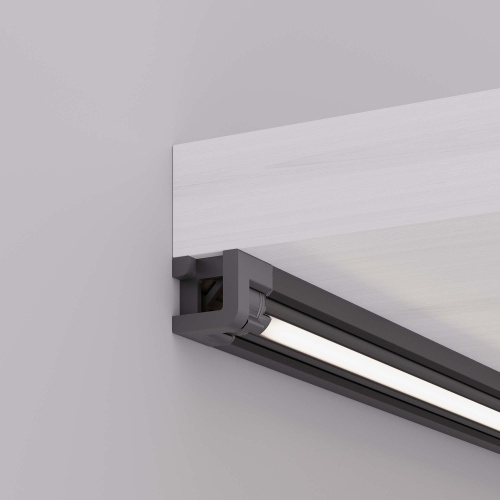 Профиль с экраном SL-KANT-H10-ROTATE-2000 IRON GREY (Arlight, Алюминий+пластик)
