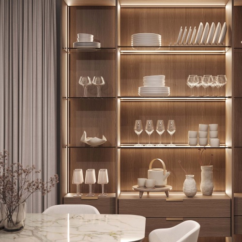Профиль c экраном SL-KANT-H10-SQUARE-2000 CHAMPAGNE GOLD (Arlight, Алюминий+пластик)