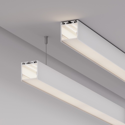 Профиль с экраном SL-LINE-3535-2500 WHITE+OPAL (Arlight, Алюминий)