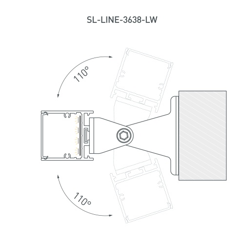 Профиль SL-LINE-3638-LW-2000 ANOD OLIVE GREY (Arlight, Алюминий)