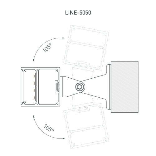 Профиль с экраном SL-LINE-5050-2500 WHITE+OPAL (Arlight, Алюминий)