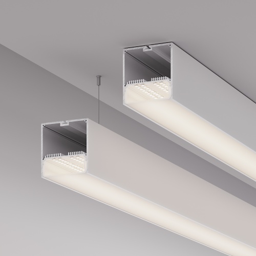 Профиль с экраном SL-LINE-7477-2500 WHITE+OPAL (Arlight, Алюминий)