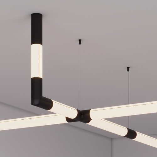 Профиль ROUND-D36-360-2500 ANOD BLACK (Arlight, Алюминий)