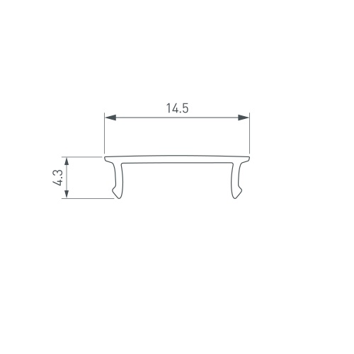 Экран SL-W15-10000 OPAL (Arlight, Пластик)