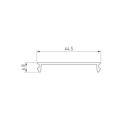 Экран SL-W45-2000 FROST (Arlight, Пластик)