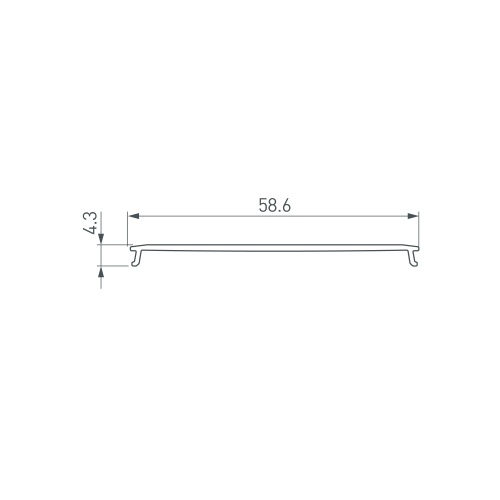 Экран LINE-6070-10m OPAL (Arlight, Пластик)