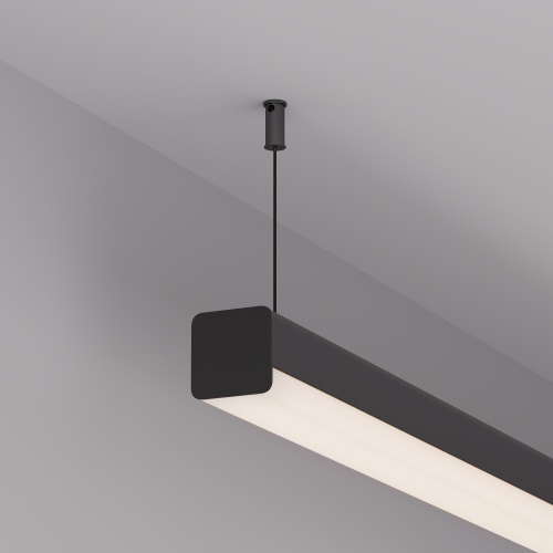 Заглушка LINE-D-3030 SQUARE BLACK (Arlight, Металл)