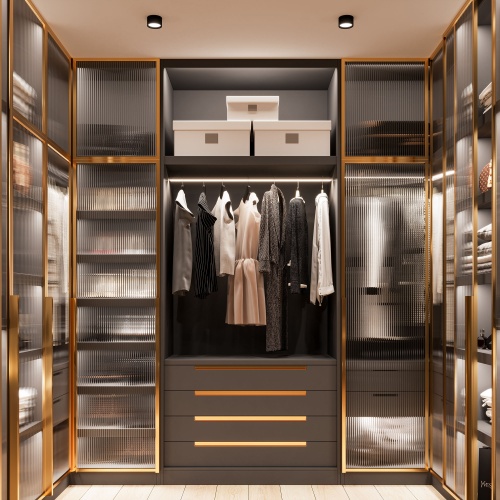 Профиль WARDROBE-1530-2000 ANOD BLACK (Arlight, Алюминий)