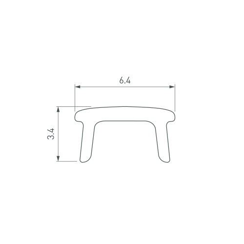 Экран PLINTUS-H54B-2000 Opal (Arlight, Пластик)