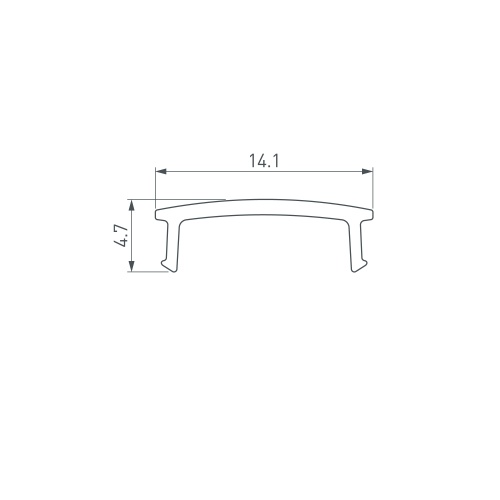 Экран ARH-DECORE-S12-3000 Flat Opal (Arlight, Пластик)