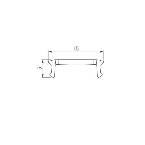 Экран LINE-2000 NARROW WHITE (Arlight, Пластик)