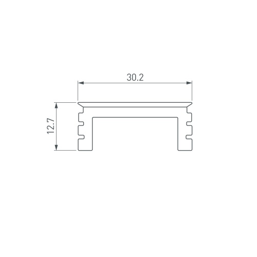 Экран LINE-3535-BENT-SIDE-2M OPAL (Arlight, -)
